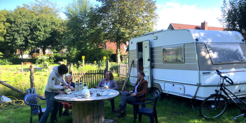 Kümmern sich ums Gartenprojekt des Familienzentrums Damp: Kerstin Stache, Maren Wendel, Uta Klingschat und Wibke Starck (v.r.)